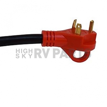 Valterra Mighty Cord 30AM-50AF Adapter Cord with Handle, 12″, Red - A10-3050F-4