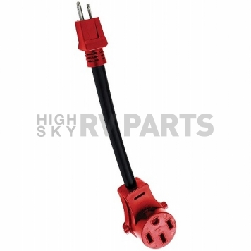 Valterra Mighty Cord 30AM-50AF Adapter Cord with Handle, 12″, Red, Carded - A10-3050FHVP -2