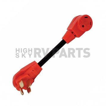 Valterra Mighty Cord 50AM-30AF Adapter Cord with Handle, 12″, Red, Bulk - A10-5030F -3