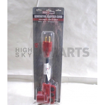 Valterra Mighty Cord 50AM-30AF Adapter Cord with Handle, 12″, Red, Bulk - A10-5030F -7