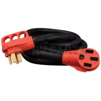 Valterra Mighty Cord 50Amp Extension Cord with Handle, 25′, Red, Boxed-3