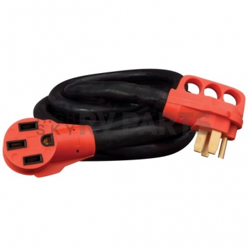 Valterra Mighty Cord 50Amp Extension Cord with Handle, 25′, Red, Boxed-4