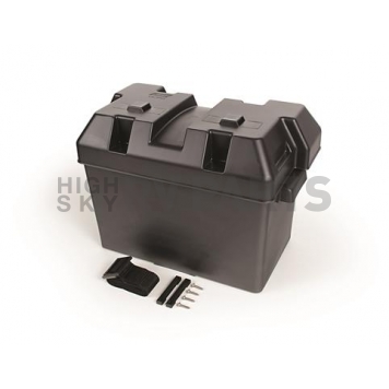 RV Battery Box for Group 27, 30 and 31 Batteries Black Polypropylene-4