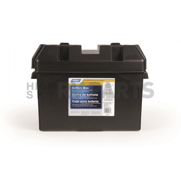 RV Battery Box for Group 27, 30 and 31 Batteries Black Polypropylene-3