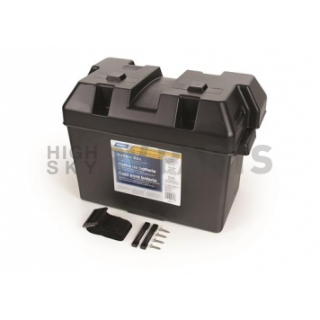 RV Battery Box for Group 27, 30 and 31 Batteries Black Polypropylene-2