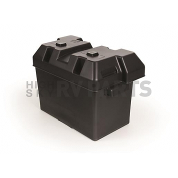 RV Battery Box for Group 27, 30 and 31 Batteries Black Polypropylene-1
