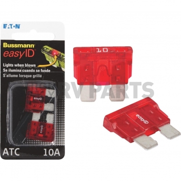 Bussman ATC Fuse Red Blade  10 Amp - Pack Of 2 -4