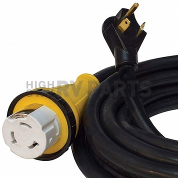 Valterra Mighty Cord 30 Amp Male to 50 Amp Female Detachable Adapter Cord, 25′-1