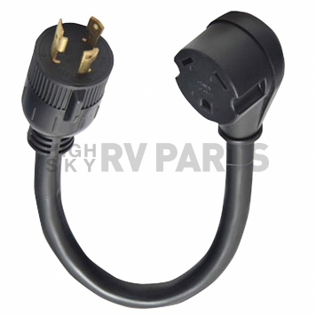 Valterra RV Power Cord Adapter, 3 Prong Male To 30 Amp Female 12 inch Twist Lock - A10-G30330VP -3