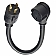 Valterra RV Power Cord Adapter, 3 Prong Male To 30 Amp Female 12 inch Twist Lock - A10-G30330VP 