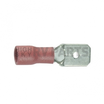 WirthCo Wire Terminal End 1/4 inch Male Quick Disconnect, 22-18 Ga Wire, Red 100 Pcs-6