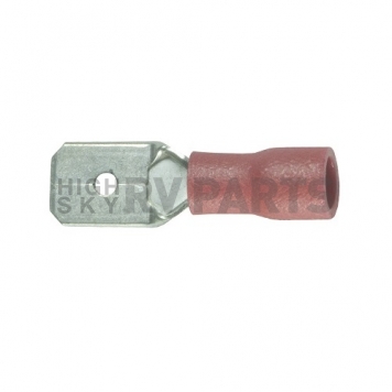 WirthCo Wire Terminal End 1/4 inch Male Quick Disconnect, 22-18 Ga Wire, Red 100 Pcs-5