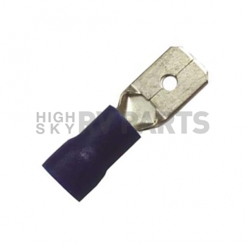 Wire Terminal End 1/4 inch Vinyl Male Quick Disconnect 16-14 Ga. Blue, Case Of 100-1