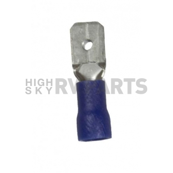 Wire Terminal End 1/4 inch Vinyl Male Quick Disconnect 16-14 Ga. Blue, Case Of 100-3