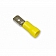 Wire Terminal End, 1/4 inch Vinyl Male Quick Disconnect 12-10 Ga. Yellow, Case Of 100