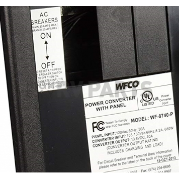WFCO/ Arterra WF-8740-P Power Converter 40 Amp Smart Battery Charger-3