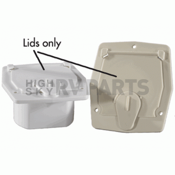 RV Designer Replacement Lid For Part Numbers B140/ B142, Colonial White-2