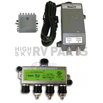 Winegard Satellite TV Antenna Single Wire Multi-Switch Kit - SWM-D30-5