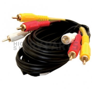 Stereo Composite Audio/ Video Cable Black 144''-3