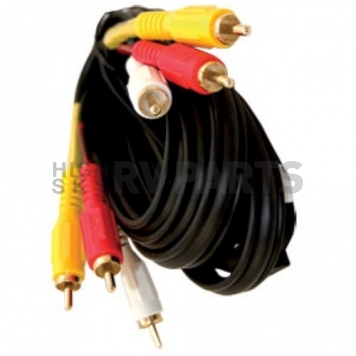 Stereo Composite Audio/ Video Cable 72''Black-4
