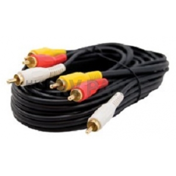 Stereo Composite Audio/ Video Cable Black 144''-1