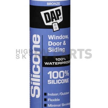 Dap Caulk Silicone Sealant  10.1 oz. Bronze for Windows/ Doors-1
