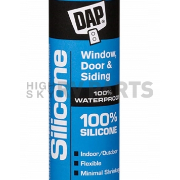DAP Caulk Silicone Sealant 10.1 oz. Almond for Windows/ Doors-1