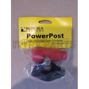 Blue Sea Busbar Stud, Powerpost With Red Cover-3