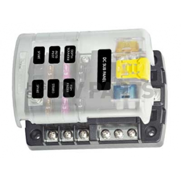 Blue Sea ST Blade Fuse Block - 6 Circuits with Negative Bus and Cover-4