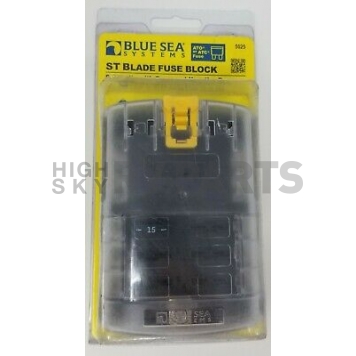 Blue Sea ST Blade Fuse Block - 6 Circuits with Negative Bus and Cover-2