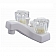 Averen Relaqua Faucet 2 Handle White Plastic for Lavatory AL-4201W