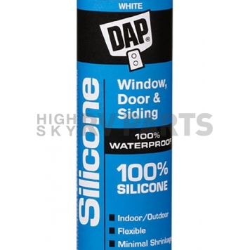 DAP Caulk Silicone Sealant 10.1 oz. White for Windows/ Doors-1