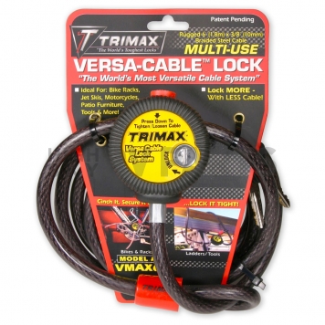 Trimax Multi-Use Versa Cable Lock 6' x 10mm  - VMAX6 -1