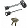 Master Lock Trailer Hitch Pin Barbell Type  2-3/4 inch x 1/2 inch, 5/8 inch with Removable Cable - 1470DAT