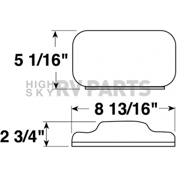 Peterson Mfg. Trailer Stop/ Turn/ Tail/ Rear Reflex Incandescent Rectangular Red-1