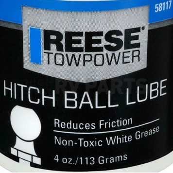 Reese Trailer Hitch Ball Grease White 4 Ounce Jar-2