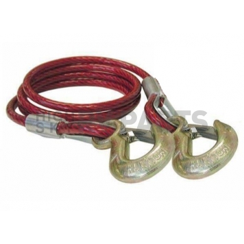 Roadmaster Trailer Safety Cable 80'' With Double Snap Hook 10000 Lbs - Set Of 2-1