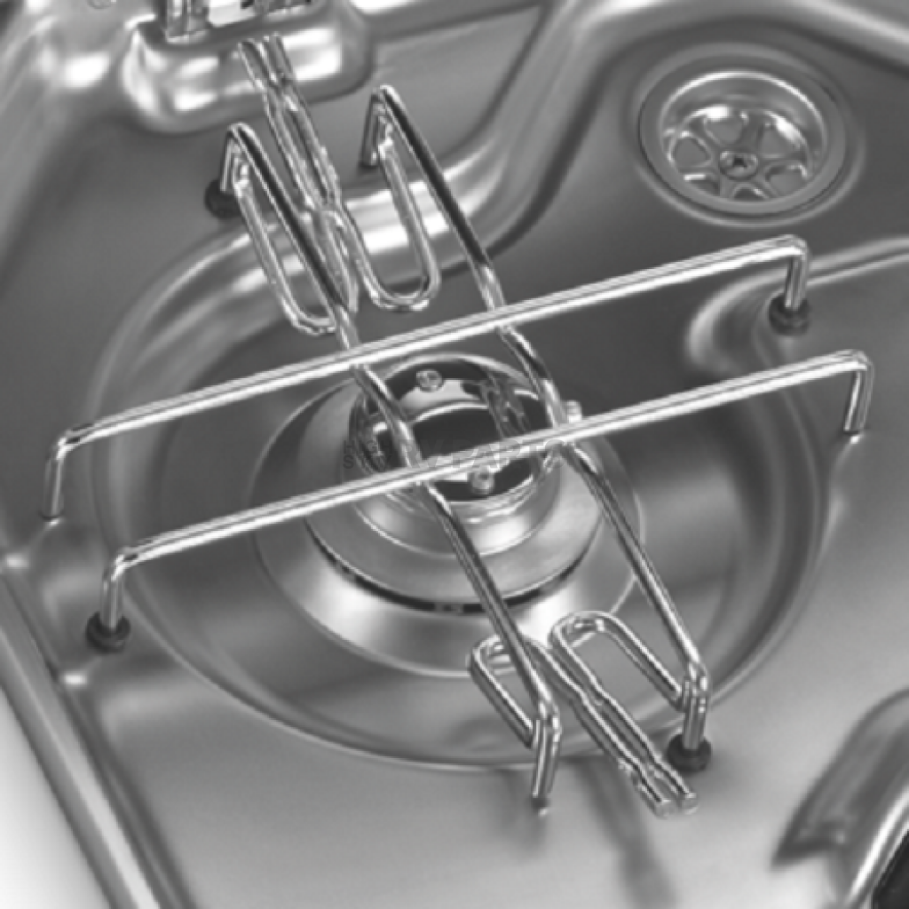 Two Burner Stainless Steel Cook Top with Glass Lid 690576