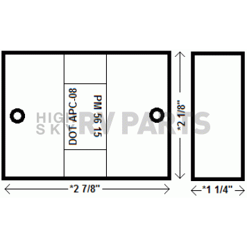 Peterson Mfg. Turn Signal-Parking-Side Marker Light Lens Red - 56-15R-4
