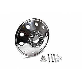 Wheel Master Wheel Cover - 19-1/2 inch Stainless Steel - Single - 7195B1