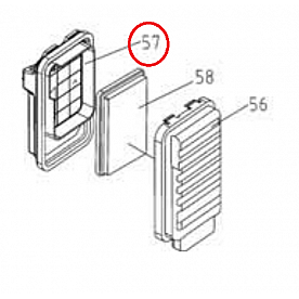 Kipor Power Solutions Air Filter Lower Case KG390GETI-07001
