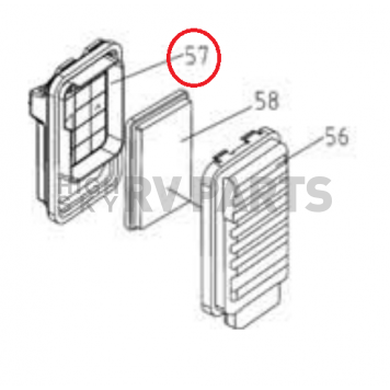 Kipor Power Solutions Air Filter Lower Case KG390GETI-07001