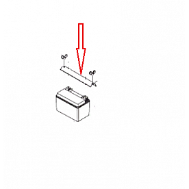 Kipor Power Solutions Generator Battery Pressing Plate - KGE3300TI-17001