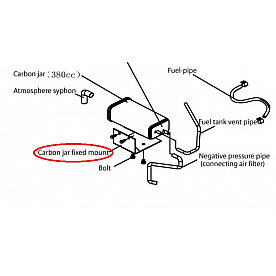 Kipor Power Solutions Generator Canister Bracket - KGE3300TI-B-08721