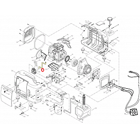 Kipor Power Solutions Generator Carbon Can Pressure Hose - KGE2000TI-B-07008