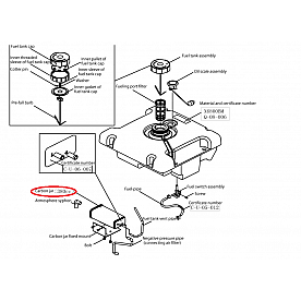 Kipor Power Solutions Generator Carbon Canister KGE3300TI-B-11013