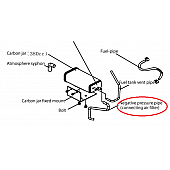 Kipor Power Solutions Generator Carbon Canister Sub Pressure Hose - KGE3300TI-B-11012