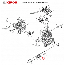 Kipor Power Solutions Generator Carburetor Insulation Block - KG105-01017