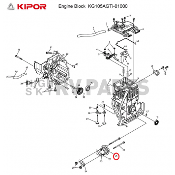 Kipor Power Solutions Generator Carburetor Insulation Block - KG105-01017