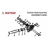 Kipor Power Solutions Generator Cylinder Head KG390GX-02000